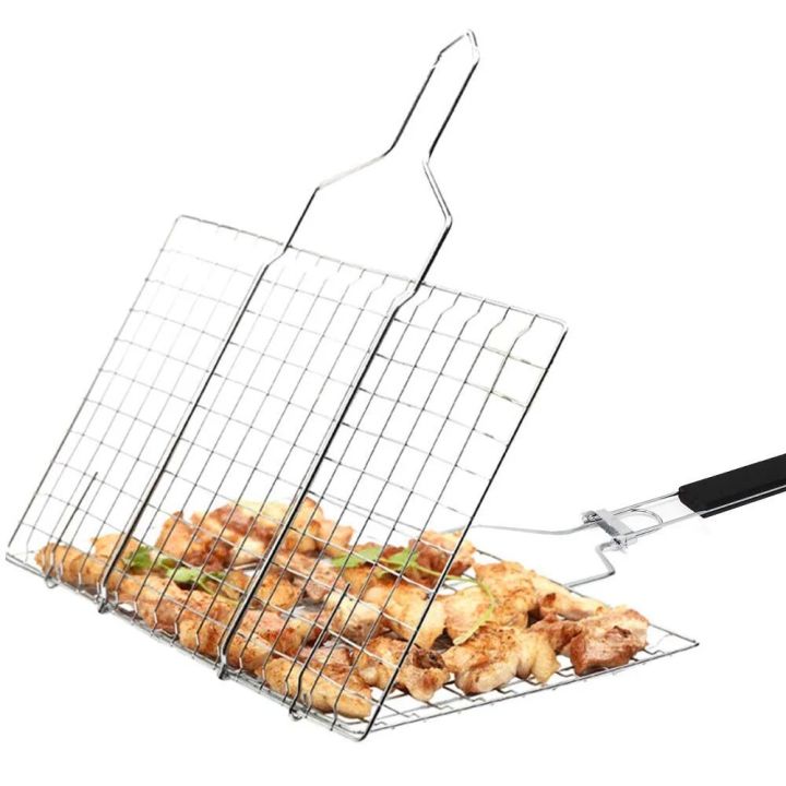 Stainless%20Steel%20BBQ%20Mesh%20Non%20Stick%20Grilling%20Basket%20Grill%20Mesh%20Mat%20Meat%20Vegetable%20Steak%20Picnic%20Party%20Barbecue%20Tool%20-%20Image%202
