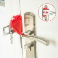 Security Portable Door Lock Latch No Drill Manual Hotel Room Devices For Add Security Holes Removable For Travel Safety. 