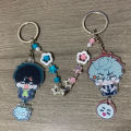2PCS/set Popular Anime Alien Stage Magnetic Keychains Bagpack Pendant Ivan Till Keyrings Cosplay Props Fans Couple Friends Gifts. 