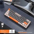 60% Wireless Mechanical Keyboard Bluetooth Dual Mode Hot-Swappable Mini 68-Key Red Switch for PC PS4 Xbox iPhone iPad. 