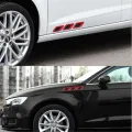 6pcs/Set Car Reflective Stickers Anti-Scratch Safety Warning Sticker for Truck Auto Motor Exterior Decorative Accessories. 