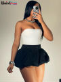 Weird Puss Ball Gown Skirts Women Y2K Hottie 2024 Summer Trend Midnight Waistband Miniskirts Birthday Streetwear Wild Bottoms.