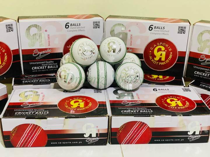 Ca Attack  5 1/2 Oz White Leather ball Tournament Standard