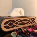 Office tissue box, table tissue box,wooden tissue box, laser cut tissue box. 