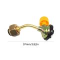 1PCS Gas Butane Cylinder Tank Charging Valve Refill Direct Connector Adapter For Outdoor Camping Picnic Cylinder Filling Adapter.