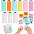 Mini Printer Sticker Paper, Thermal Paper Rolls For T02/M02 and Mini Printer, Smooth Color Self-Adhesive Paper 25X57mm Paperang. 