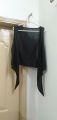 black stylish/ elegant shrug/ upper for girls, (16), sleevesless, without sleeves, 100% polyester, by ( mia moda). 