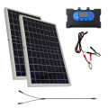 20W 18V Outdoor Solar Panel Charger Flexible Solar Panel Kit with100A controller For Travel Camping Phone Car Battery Generator.