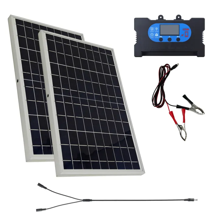 20W%2018V%20Outdoor%20Solar%20Panel%20Charger%20Flexible%20Solar%20Panel%20Kit%20with100A%20controller%20For%20Travel%20Camping%20Phone%20Car%20Battery%20Generator%20-%20Image%203