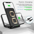 Wireless Charger Stand Pad for IPhone 17/16/15/14/13 Pro XR 8 X XS Max Samsung Xiaomi Induction Fast Charging Dock Station. 
