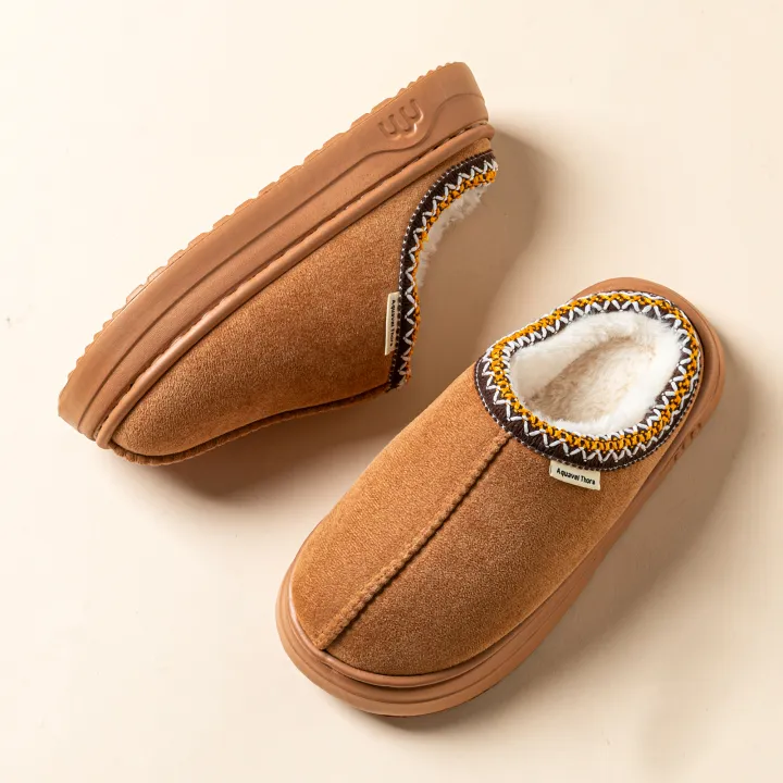 Winter%20Anti-slip%20Women's%20Soft%20Slipper%20Boots%20Fashion%20Couples%20Outdoor%20Casual%20Indoor%20Fuzzy%20Warm%20Comfort%20Men%20Plush%20Houseshoes%20Girls%20-%20Image%204