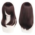 QQXCAIW High Quality 40cm Medium Cosplay Wig With Bang Black Blond Pink Red Blue Purple Heat Resistant Synthetic Hair Wigs. 