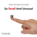 Cubelab 1cm Mini Magic Cube Tiny 3x3 Professional 1 CM Speed Cube Magic Cube Puzzle Blue Pink Black Toys For Children Kids Gift. 