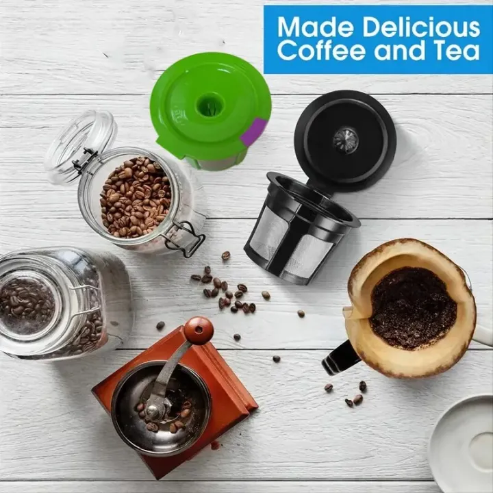 3pcs%20Reusable%20K%20Cup%20Coffee%20Filters%20Integrated%20Mesh%20Strainer%20Refillable%20For%20Keurig%202.0%201.0%20Mini%20Plus%20Select%20Single-Cup%20Machines%20-%20Image%203