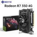 SOYO AMD Radeon R7 350 4GB Graphics Card DDR5 Memory 128Bit HDMI-compatible VGA DVI Video Card for Desktop Computer Components. 