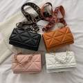 Women'S Pu Leather Crossbody Bags Adjustable Shoulder Straps Shopper Clutch Purses Stone Pattern Square Handbags.