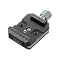 Aluminium Arca Swiss Type Clamp with 3/8” & 1/4” Quick Release Plate Arca QR Clamp for Camera Monitor Stabilizers Ronin S/SC. 