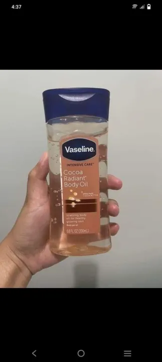 Vaseline%20Intensive%20Care%20%20Cocoa%20Radiant%20Body%20Oil%20Nt%20Wt%20200ml%20-%20Image%204