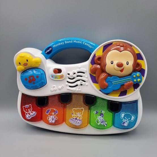 Vtech%20Baby%20Monkey%20Band%20Music%20Center%20Piano%20developmental%20learning%20animals%20&%20sound%20excellent%20condition%20-%20Image%202