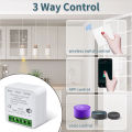 16A Tuya Smart WiFi Switch 2 Way Control RF433MHz Wireless Panel Switch DIY Module SmartLife APP Alexa Google Home Voice Control. 