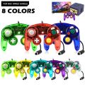 for GameCube NGC Retro Transparent Wired Gamepad Controller Classic Joystick Joypad Game Handle Accessories Dropshipping. 
