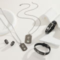 6 pieces/set luminous love Heart Beating pattern Couple necklace Bracelet Ring Cute wind ladies fashion love promise for your he. 