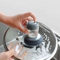 Stainless Steel Wireball and Dishwashing brush with Soap Dispenser, Scrub Kitchen Wash Tool Jonna for kitchen cleaning brush and Pot dish plastic with washing up liquid for self dispensing cleaning , Soap dispenser. 