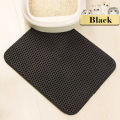 Waterproof Pet Cat Litter Mat Double Layer Pet Litter Box Mat Non-slip Sand Cat Pad Washable Bed Mat Clean Pad Products. 