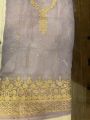 organza light purple ladies suit. 