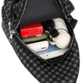 Neutral Style Functional Chest Bag for Women and Men with Patchwork Dot Design, Suitable for Business Single-Shoulder Bags. 