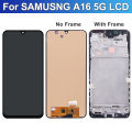 AMOLED For Samsung A16 4G Touch Screen SM-A165F LCD Display Touch Screen Digitizer with Frame Replacement A16 5G A166B Display. 