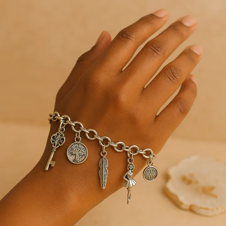 Most%20Trendy%20charm%20%20adjustable%20silver%20color%20Bracelet%20For%20Girls%20and%20women's%20Fashion%20-%20Image%204