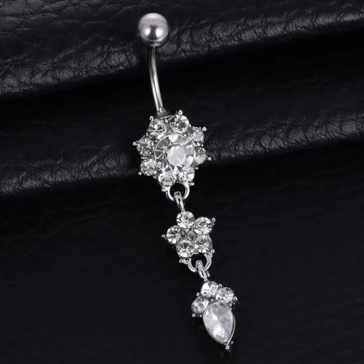 1Pc%20Stainless%20Steel%20Crystal%20Zircon%20Belly%20Button%20Rings,%20Piercing%20Women%20Navel%20Fashion%20Body%20Jewelries%20-%20Image%204