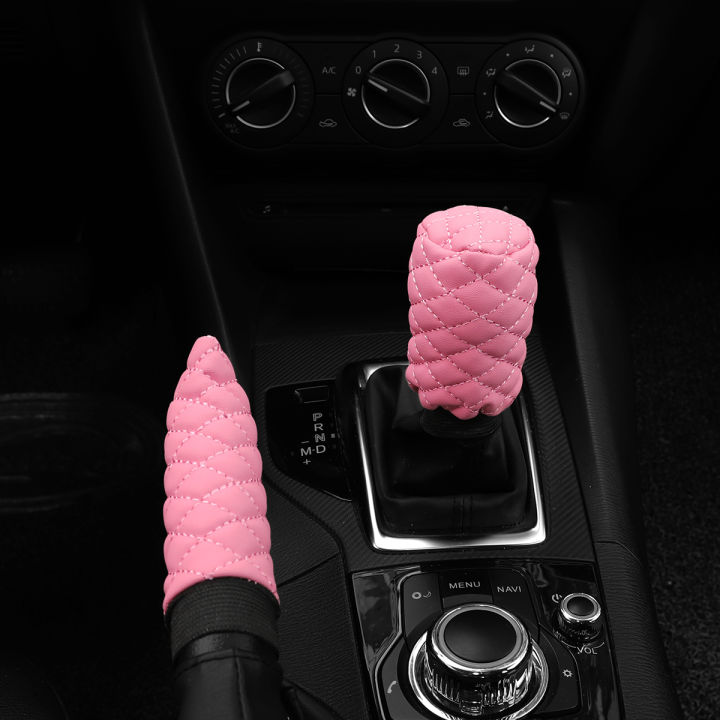 2%20Sets%20PU%20Leather%20Stereo%20Embroidery%20Car%20Handbrake%20Cover%20Handle%20Set%20Manual%20Gear%20General%20Automotive%20Supplies%20-%20Image%203