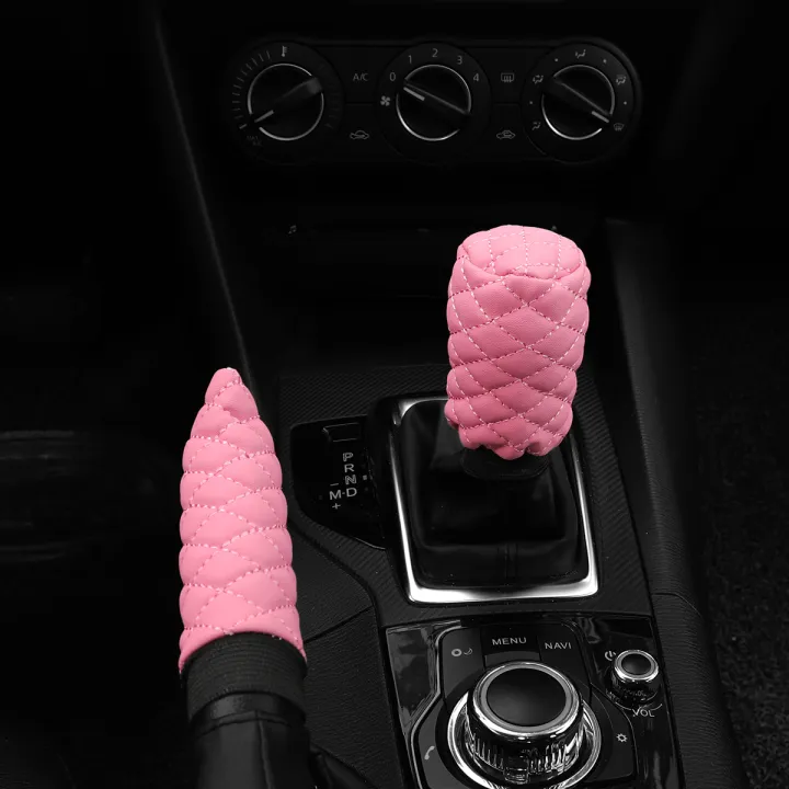 2%20Sets%20PU%20Leather%20Stereo%20Embroidery%20Car%20Handbrake%20Cover%20Handle%20Set%20Manual%20Gear%20General%20Automotive%20Supplies%20-%20Image%203