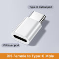 Elough Type C Female to Lightning Male Adapter Fast Charging USB 2.0 Lightning Female to Type C Male Adapter Connector. 