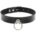 Anime Chainsaw Man Reze Cosplay Choker PU Necklace Punk Leather Collar Pull Ring Chain Unisex Party Props. 