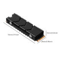 M.2 SSD NVMe Heat Sink heatsink M2 2280 SSD Hard Disk Aluminum Heat Sink with Silicone Thermal Pad for PC / PS5 PCIE 2280 SSD. 