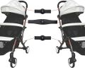 3 Pack Twin Pushchair Connectors Detachable  Adjustable Lightweight Adapter Fasteners Universal Stroller Twin Hook Quick Release. 