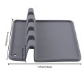 Silicone Tableware Drying Kitchen Utensil Rack Rest Holders Fork Spatula Multifunctional Shelf Organizer Non-Slip. 