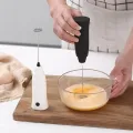 Milk Drink Coffee Whisk Stirrer Mini Milk Frother Mixer Electric Home Kitchen Egg Beater For Kitchen Tools 1 pcs white or black. 