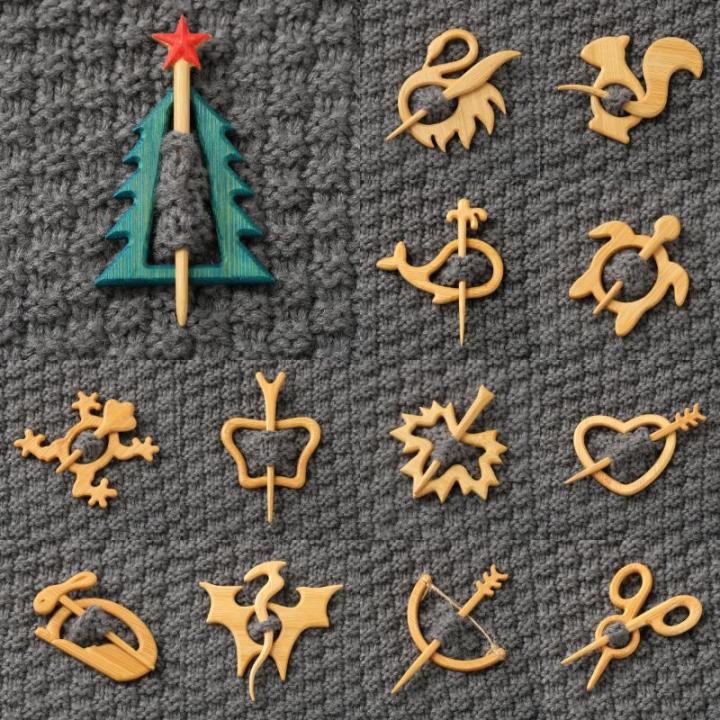 1PC%20Retro%20Umbrella%20Dancing%20Piggy%20Wooden%20Brooch%20Maple%20Leaf%20Bunny%20Animal%20Sweater%20Pin%20Christmas%20Tree%20Bird%20Kitty%20Scarf%20Buckle%20Girl%20-%20Image%206