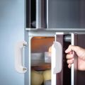 Refrigerator Child Safety Lock Anti-Pinch Hand Cabinet Door Lock Multi-Function Lock Baby Anti-Pinch Drill Free.