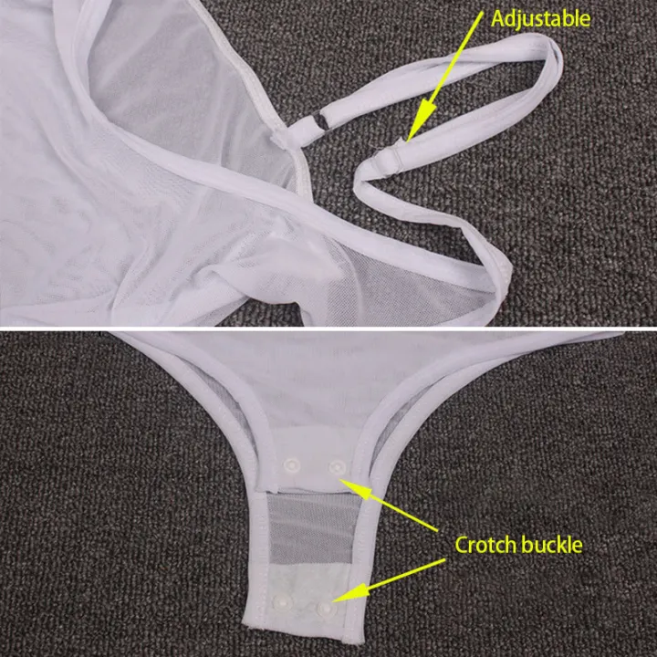2024%20Belly%20Dance%20Top%20Women's%20Sheer%20Mesh%20Bodysuit%20Halter%20Bottom%20Bodice%20Top%20Training%20Vest%20One%20Piece%20Sleeveless%20Open%20Chest%20Jumpsuit%20-%20Image%206