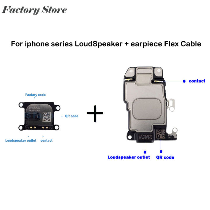 LoudSpeaker + Earpiece Flex Cable for iPhone 6 7 8 6s Plus X XR XS Max Loud Speaker Sound Ringer Buzzer inner Ringtone Parts