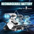 Ebo Robot Toys Rechargeable RC Robot For Kids Boys And Girls Remote Control Toy With Music And LED Eyes Gift For Children's. 