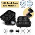 Wholesale Ice Cube Silicone Ice Cube Tray Big Ice Cube Mold Reusable Ice Mold Ball for Whiskey Ice Mould 4/6/8 Grid Ice Ball.