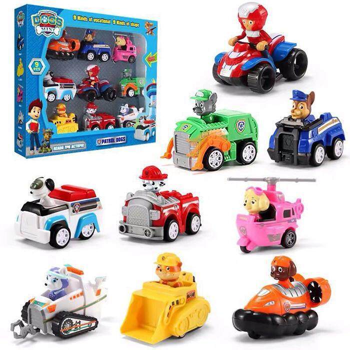 J & D (hot sale) Wangwang team has a great success in Wangwang children's toys, patrol team and rescue, pull back, inertia car, girl car, toy car.