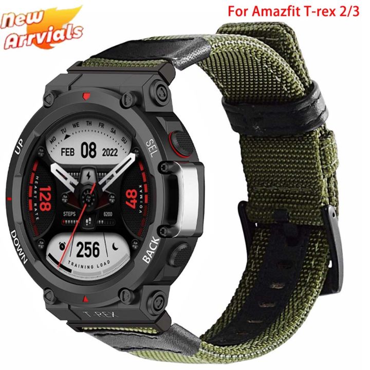 Newest Nylon Strap for Amazfit Trex 2 3 Ultra Watch Band Sport Bracelet for Amazfit Trex Pro T Rex Tyrannosaurus Smartwatch Belt