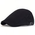 Men Light Board Solid Color Berets Newsboy Caps Hip Hop British Painters Hats Spring and Summer Adjustable Flat Cap.